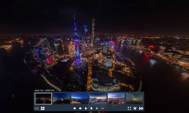 夜景720度网站设计360度VR全景拍摄